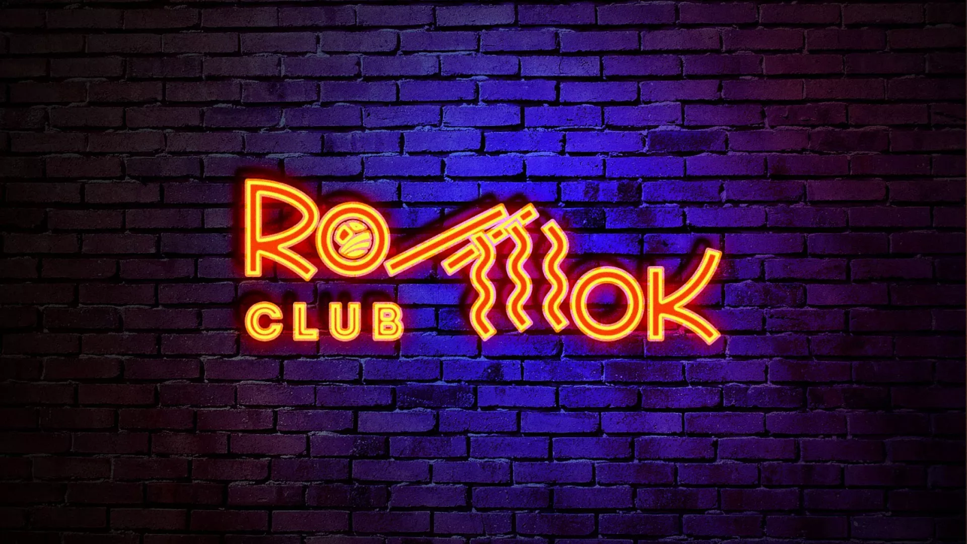 Разработка интерьерной вывески суши-бара «Roll Wok Club» в Новороссийске
